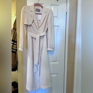 Asos cream/beige trench coat US 4 BRAND NEW w tags